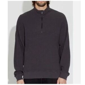 Cotton Citizen Cooper‎ Half Zip Thermal Espresso brown Men's size L NWT